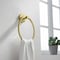 Kibi Circular Bathroom Towel Ring - Brush Gold KBA1406BG - alternate 2